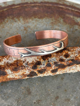 Load image into Gallery viewer, Elk horn Copper Cuff #2
