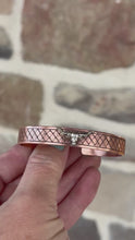 Load and play video in Gallery viewer, Long Horn Copper Cuff
