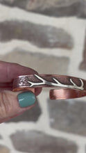 Load and play video in Gallery viewer, Elk horn Copper Cuff #1
